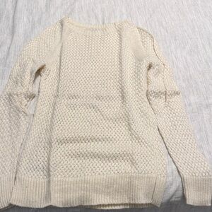 LOFT Cream Textured Women's Sweater